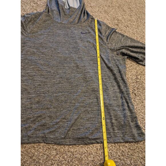 Nike Men's Hoodie Sweatshirt Pullover Size 2XL Heather Gray Cowl Neck. - Picture 6 of 6